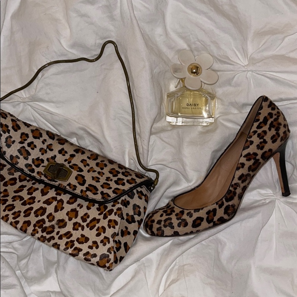 Ann Taylor Leopard Print Clutch